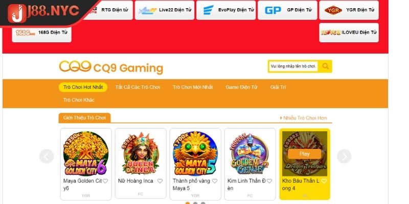 Nổ Hũ CQ9 J88 Sảnh Game Slot Đỉnh Cao Cho Bet Thủ Năm 2025 2 Giới thiệu tổng quan về sảnh game nổ hũ CQ9 J88
