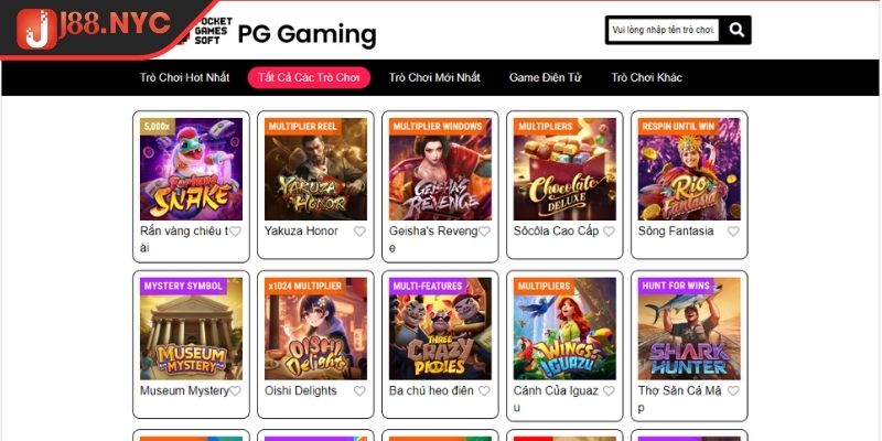Nổ Hũ PG J88 Thiên Đường Giải Trí Với Cơ Hội Trúng Jackpot 3 Khám phá kho game nổ hũ PG J88