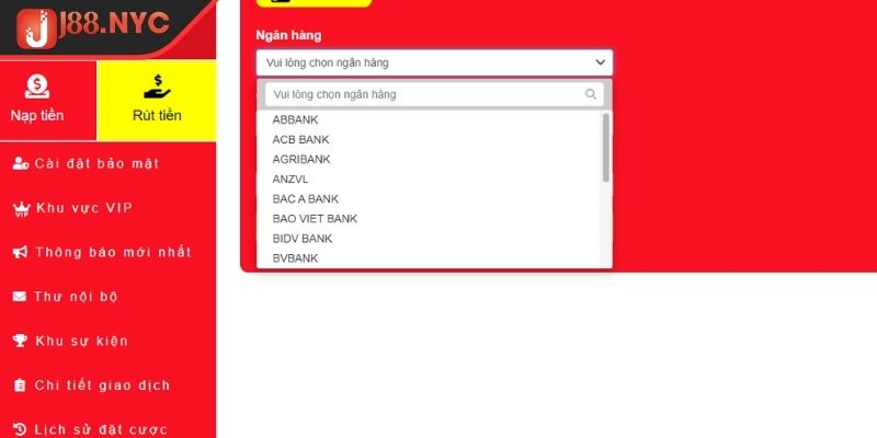 Nạp và rút tiền J88 2 Nạp và rút tiền J88 cách rút thưởng